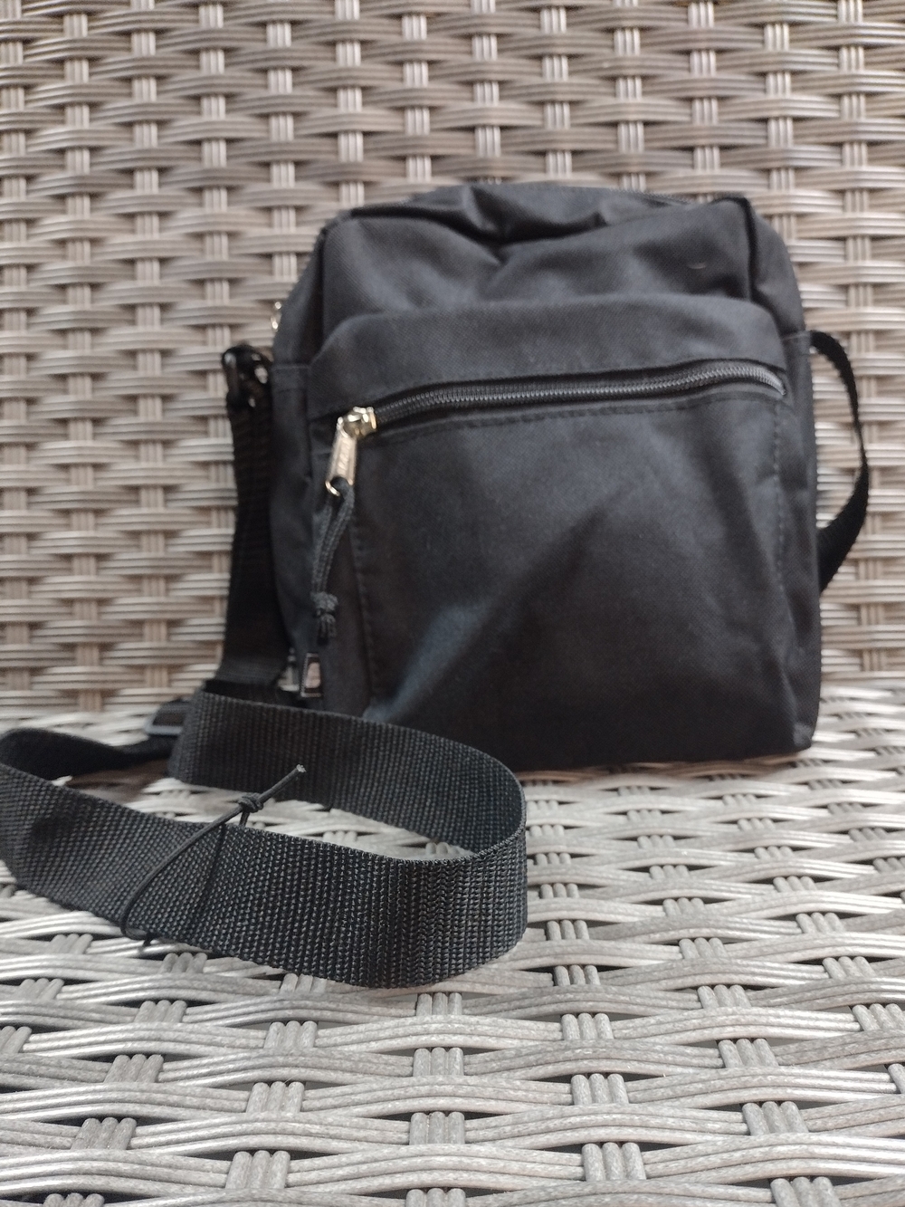 Black Crossbody Travel Bag - Unbranded